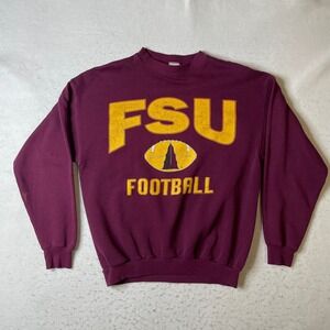 Ultimate Sports Wear Sweatshirt Mens XL Maroon FSU Football Crewneck USA Vintage